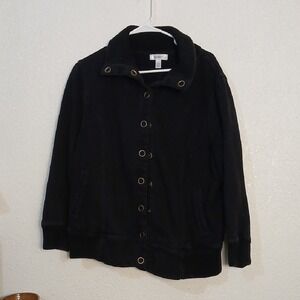 Dress Barn Black Bomber Jacket